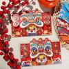 4pcs Chinese Style Dragon Year Red Envelope Lion Dance Lucky Money Pocket  Spring Festival
