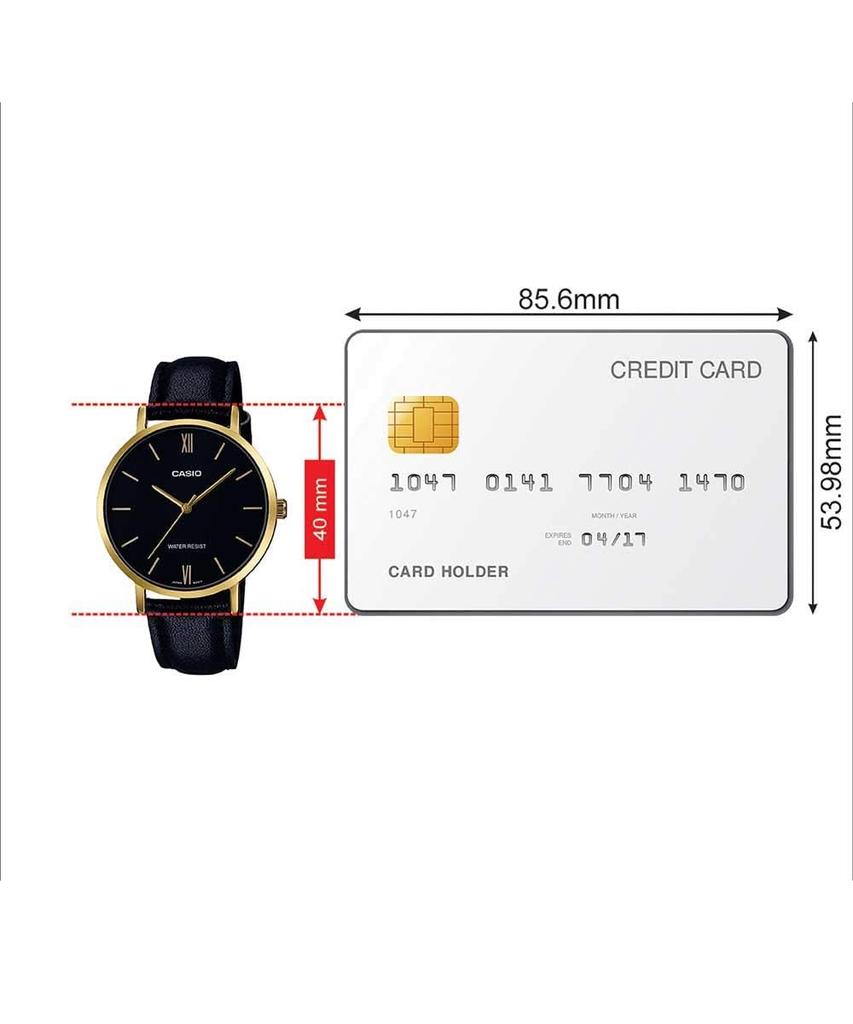 Casio Standard Black Analog Casual Quartz Watch Shipping LTP-VT01GL-1B Women's (International Available)