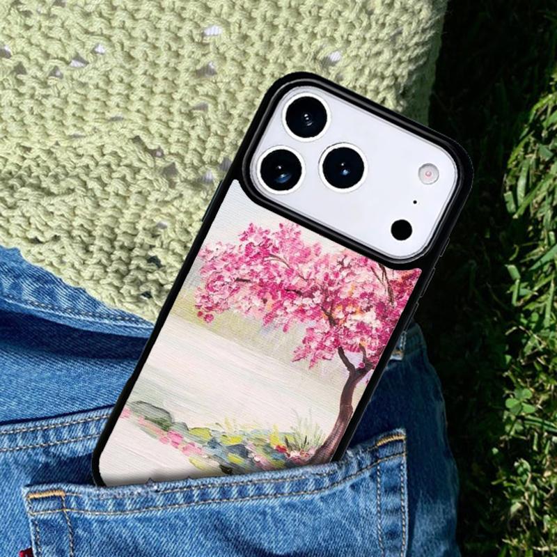 Fuji Cherry Blossoms phone case cover Compatible with for IPhone 17air 16e 15 14 13 12 11Pro Max 17 Air