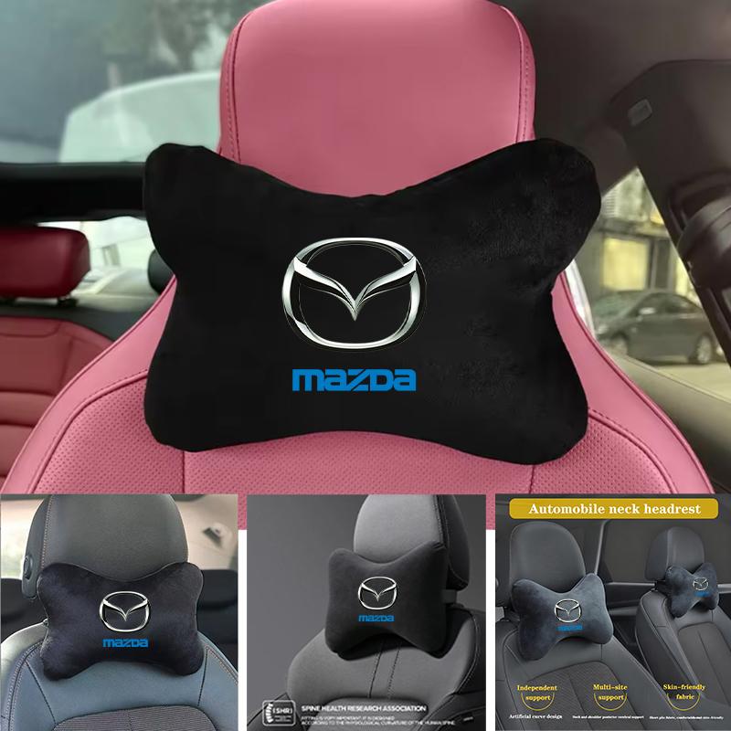 Car Seat Neck Pillow Headrest Lumbar Waist Support Cushion for Mazda 3 bk bl bj bn 323 Axela Atenza CX-3 CX-4 CX5 CX-7 CX-9 Car h2