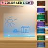 LED Note Board Night Light With Colorful 7 Pens DIY Acrylic Message Board Erasable Painting Drawing Board For Kids Birthday Gift