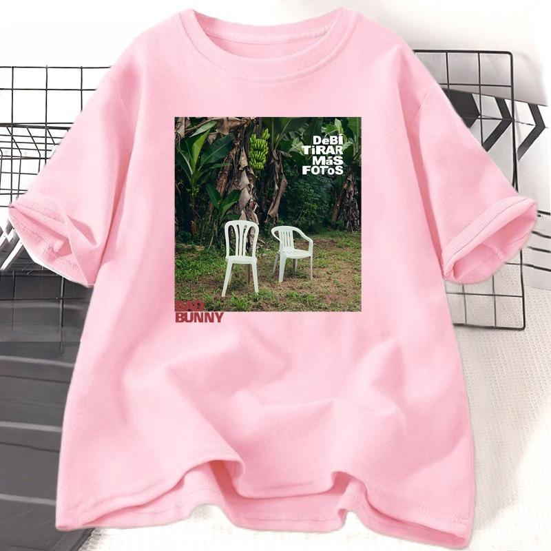 Bad Bunny Debi Tirar Mas Fotos Album Tshirt Cotton Short Sleeve O Neck Tshirt Unisex Streetwear Bad Bunny Merch Tees Clothes