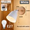 LED Wall Light E27 Bulb Replaceable 85-265V 3 Color Wall Lamp Bedside Light Living Room Bedroom Wall Sconce Decor Lighting