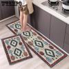 Ковер в этническом стиле, ковер для кухни, ковер для ванной комнаты, ковер для входа в ванную комнату, грязеотталкивающий коврик, напольный коврик