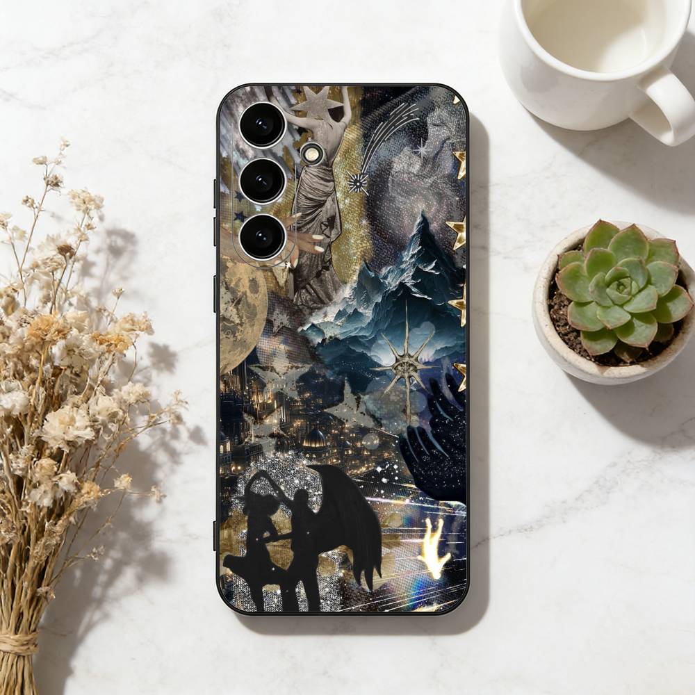 Чехол для телефона Acotar A Court of Mist and Fury для Samsung Galaxy A73, A72, A71, A70, A53, A52, A51, Мягкий силиконовый черный чехол