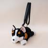 Realistic Corgi Dog Plush Crossbody Bag Cute Puppy Stuffed Animal Shoulder Purse Fluffy Handbag Casual Messenger Bag Fashion Gif
