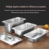 AVADEN Stainless Steel Food Pan with Lid