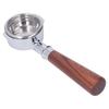 58mm Bottomless Portafilter, 2-Lug Wooden Handle Bare Portafilter for Expobar, Rocket, Faema, Rancilio, EM19M2, CRM3605, and CASADIO, Includes Filter