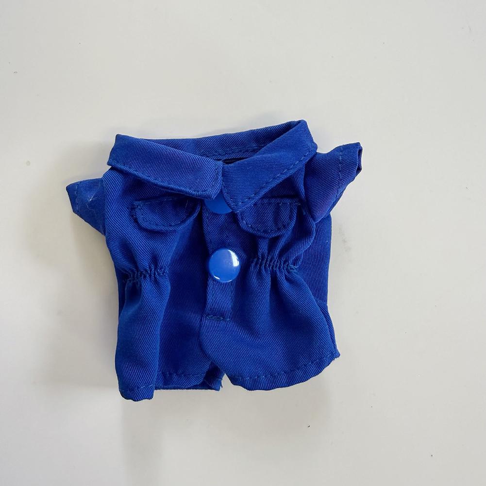 Для 17см куклы Лабубу Одежда Модная одежда Рабочая одежда Комбинезон Одежда для кукол Сочетание цветов Комбинезон Аксессуары для кукол Милое украшение Маленькая одежда