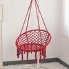 Nordic Style Cotton Rope Hanging Chair with Tassels - Indoor/Outdoor Swing Lounge