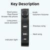Мотоциклетный Bluetooth пульт дистанционного управления Водонепроницаемая кнопка управления медиа на руле Беспроводной контроллер музыки
