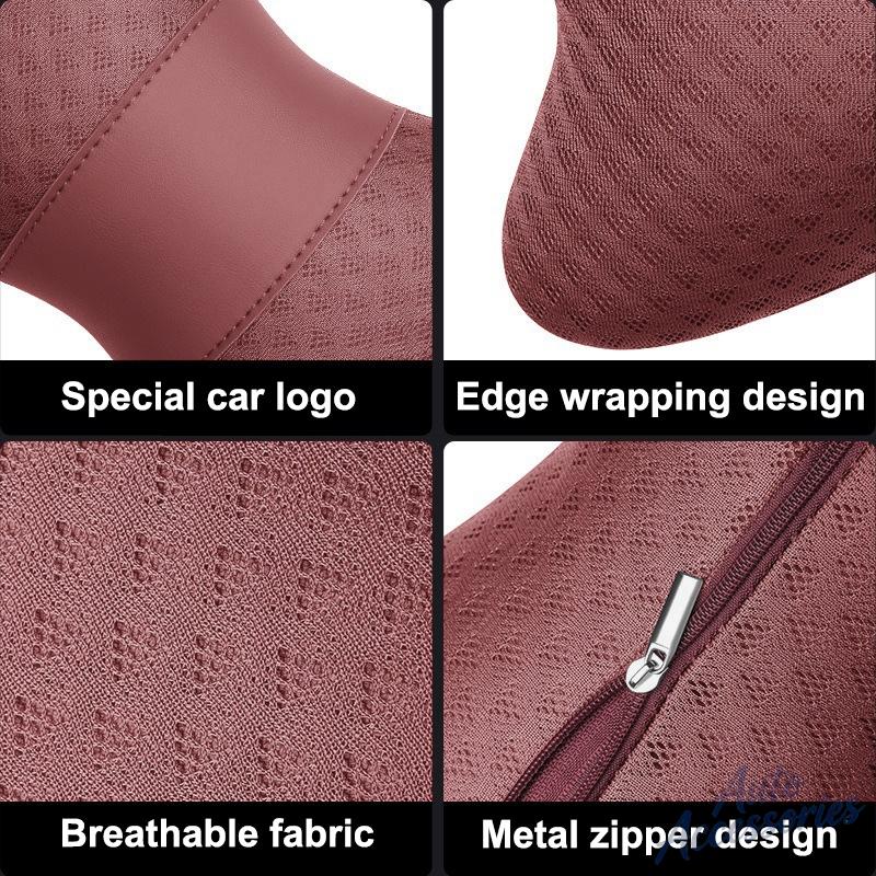 1PC Car Seat Neck Pillow Headrest Rest Support Pad Accessories For BMW 1 3 5 7 Series X1 X3 X5 F10 F15 F16 F20 M3 M4 E34 Sticker DNPQY1