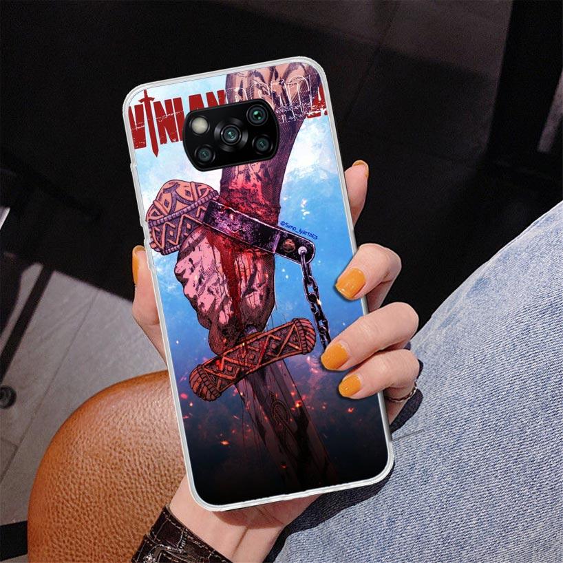 Vinland Saga Phone Case For Xiaomi Poco X7 X6 X5 Pro F7 Ultra Redmi 15C 15 13C 13 12C 12 10 10A 10C 9 9A 9C 9T Cover Poco X7 X6