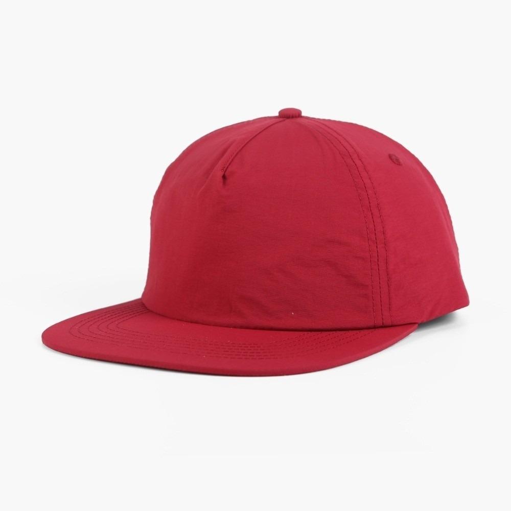 Solid Color 5 Panel Peaked Hat Quick Drying Snapback Cap Sun Protection Hat for Men and Women