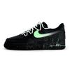 Air Force 1 Low Нескользящие Устойчивые к истиранию Низкие Кеды для скейтборда Женские Черно-зеленые DD8959-001(Команда317-)