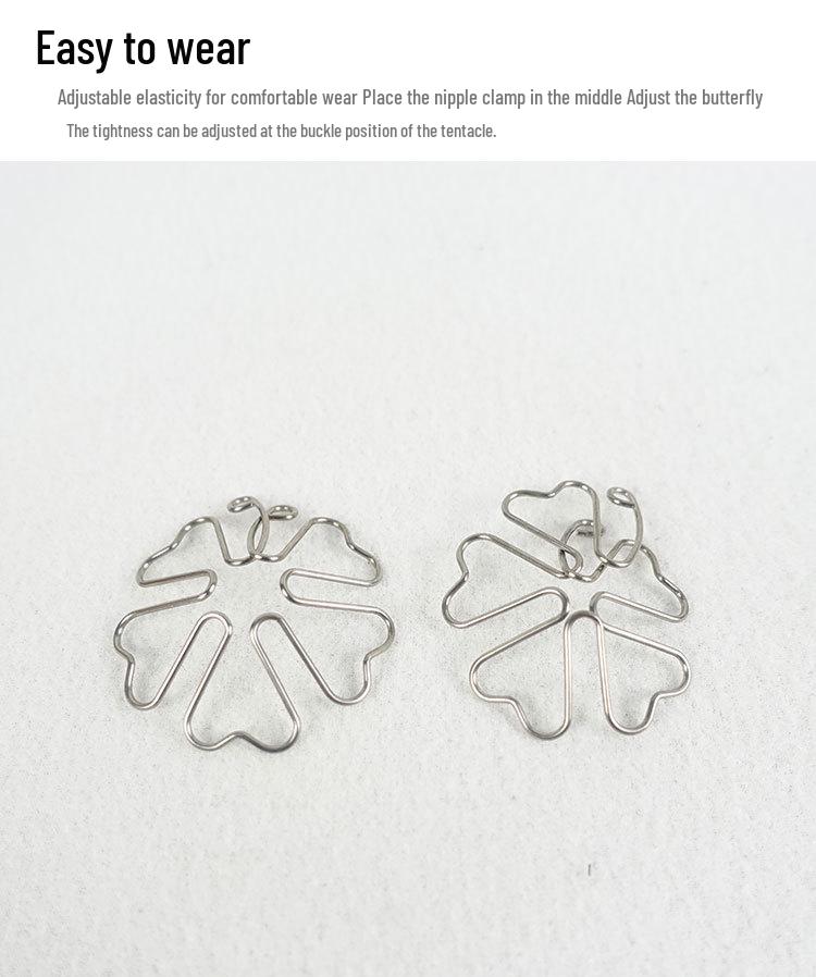 Сет: Скрытые зажимы для сосков и SM-ошейник: Унисекс Игрушки для Активного Отдыха с Маской для Пениса и Анальной Пробкой