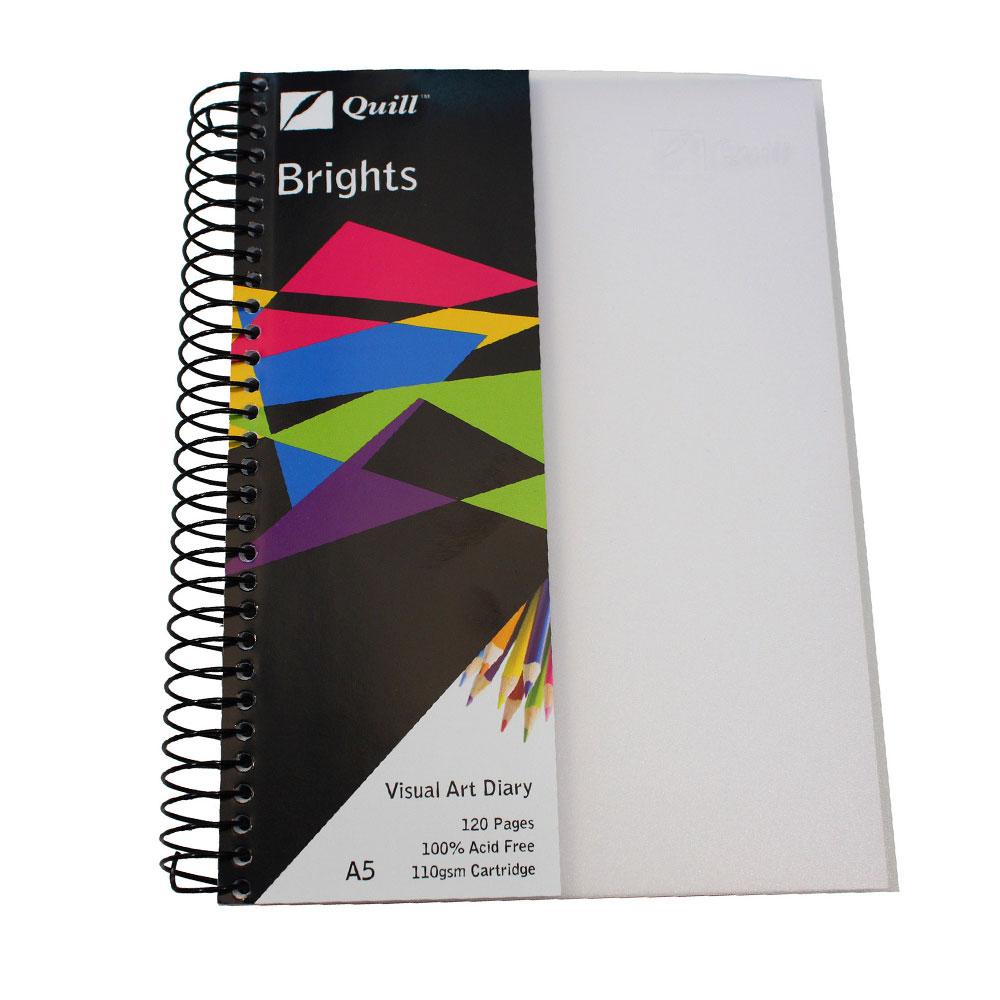 Дневник по визуальному искусству Quill Brights Frosted A5, 60 листов