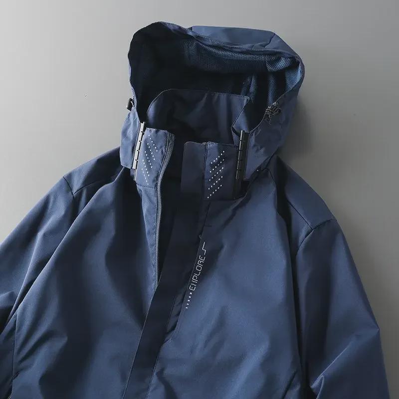 Мужская ветрозащитная водонепроницаемая спортивная куртка для активного отдыха на весну/лето в американском стиле