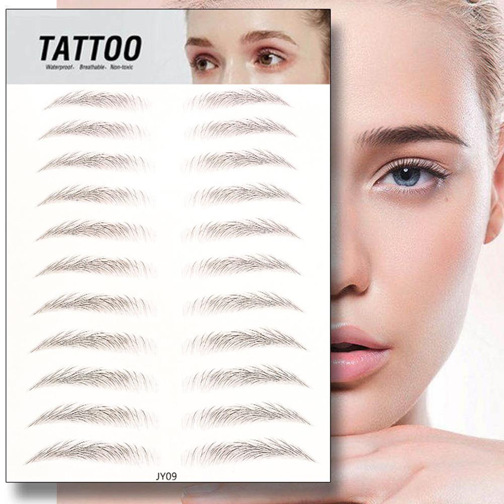 Makeup Lasting Waterproof False Eyebrows Authentic 6D Hair-like Eyebrow Eyebrow Tattoo Sticker