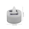 Rechargeable Solar Tea Light LED Candles Outdoor Tealight Candle Flameless Flicker Waterproof Solar Lights Halloween Home Decor