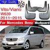 Mudflap for Mercedes Benz Vito Viano V Class 2011~2015 W639 639 Fender Mud Guard Splash Flap Mudguards Accessories