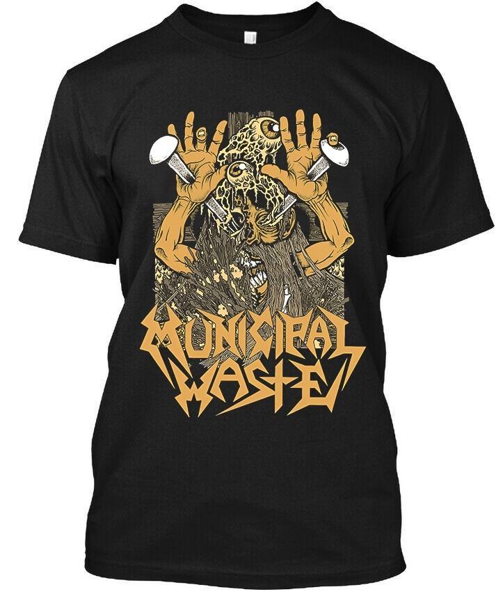 New! Popular Municipal Waste American Crossover Thrash Music Logo T-Shirt S-4XL
