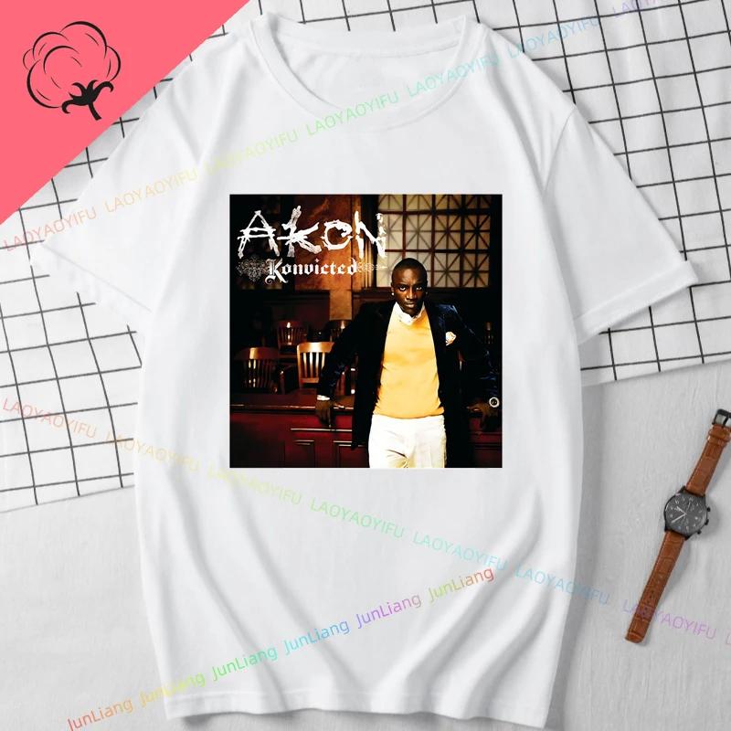 Best Of Akon Classic Album Cover Top Y2k Clothes for Women Mens Tshirt Printed Tops Are Loose and Slim Fit Womens Goth