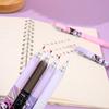 12 шт. 0,5 мм Sanrio Kuromi Эльф Коробка Нажимная Ручка Высоко-Красивая Нейтральная Ручка ST Головка Ручка для Подписи Черная Гладкая Сезон Возвращения в Школу