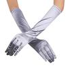 Womens Satin Long Gloves Opera Wedding Bridal Evening Party Prom Gloves