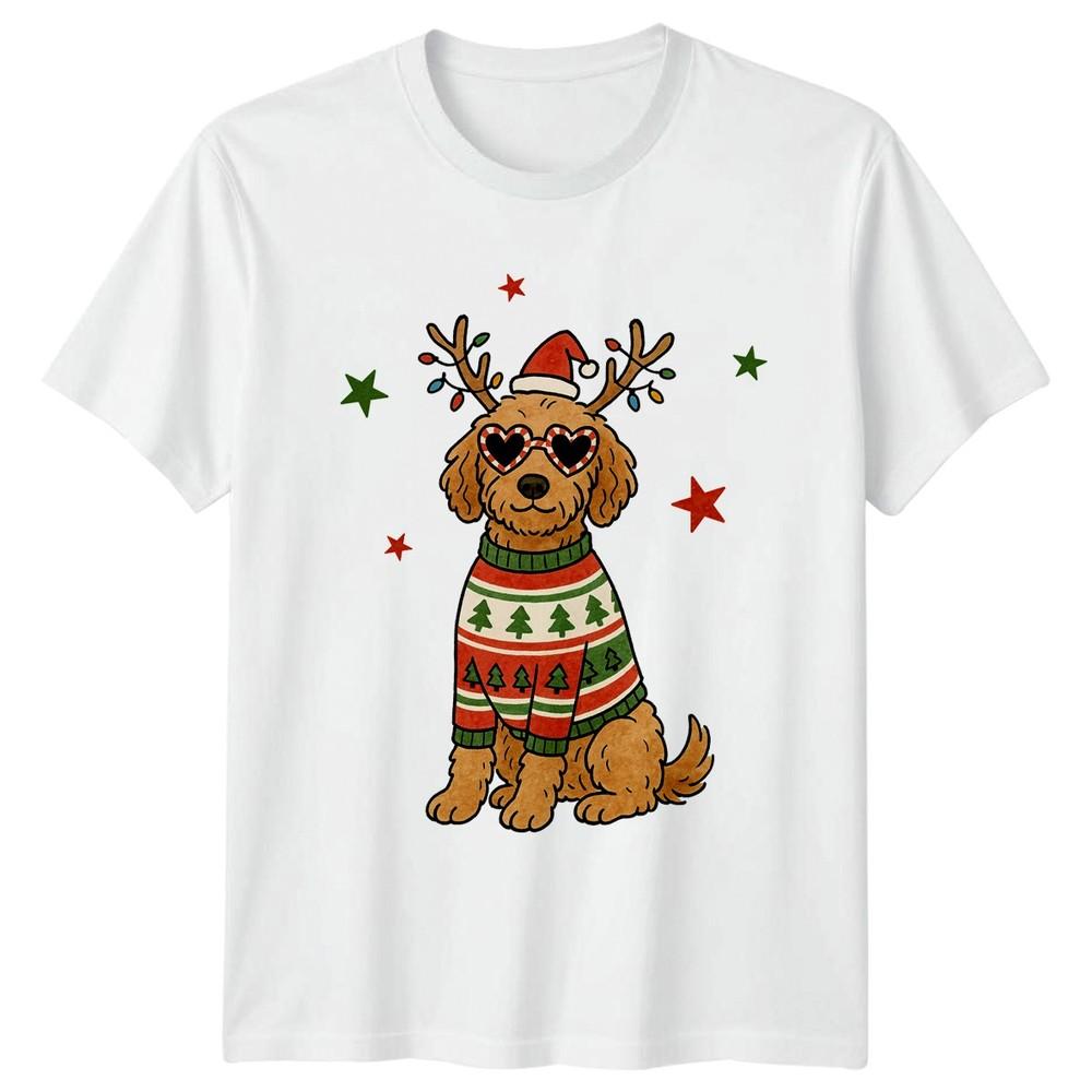 Christmas Dog Holiday Festive Unisexs TShirt Unisexs Graphic Tee Unisex Tee