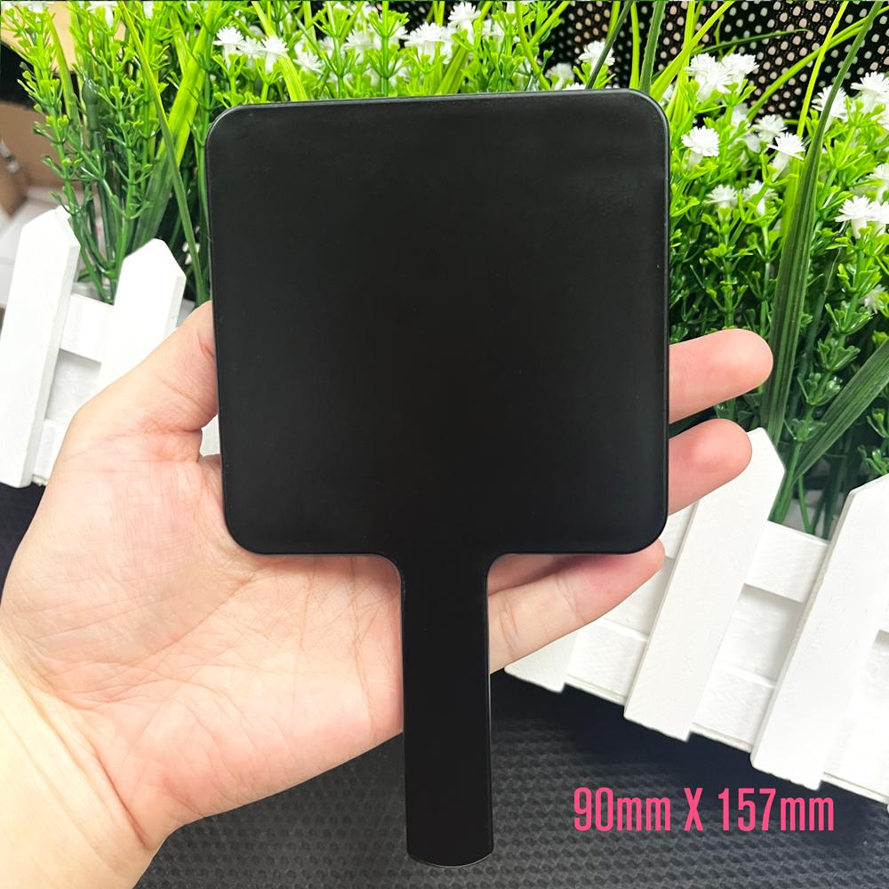 Low Moq Heart pink Shade Mirror for Makeup Custom logo Handle Makeup Colorful Cosmetic Mirror