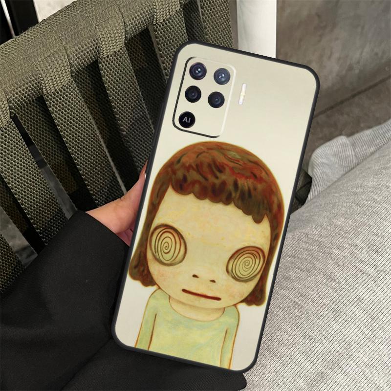 Yoshitomo Nara Case For Oppo A18 A38 A58 A78 A98 A74 A94 A54 A40 A60 A80 A16 A76 A96 A15 A57S A17 A77 Cover