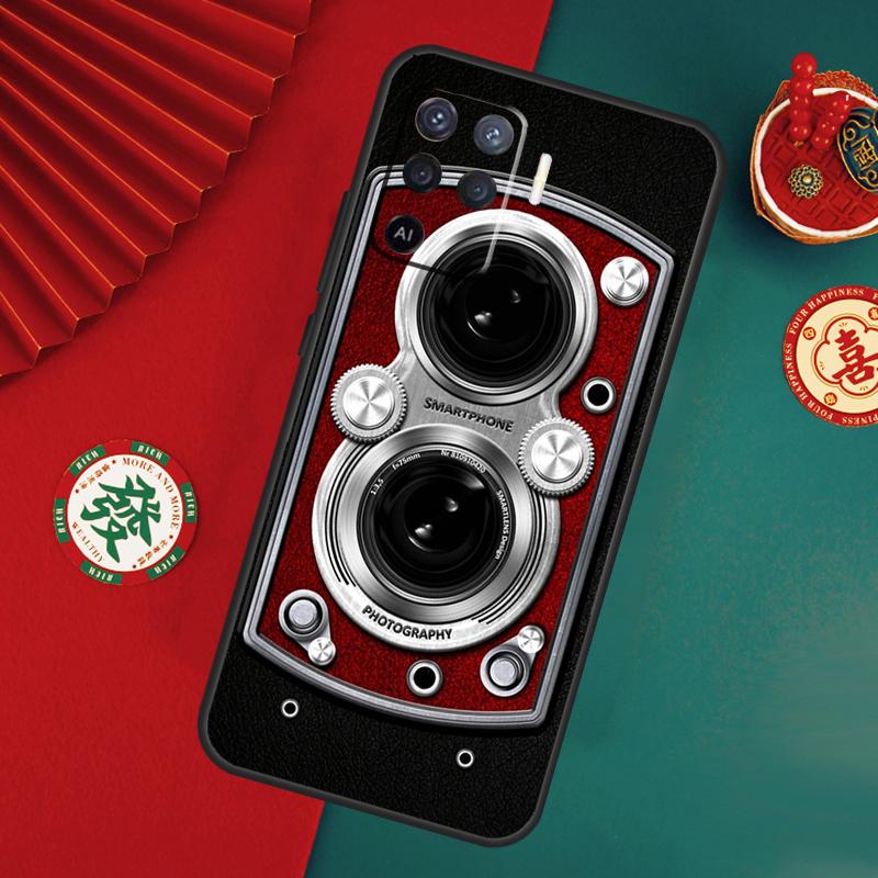 Ретро-ностальгический чехол для камеры для Oppo A76 A16 A96 A17 A60 A40 A80 A98 A58 A78 A18 A38 A57 A74 A54 A94 A15 A5 A6 Pro