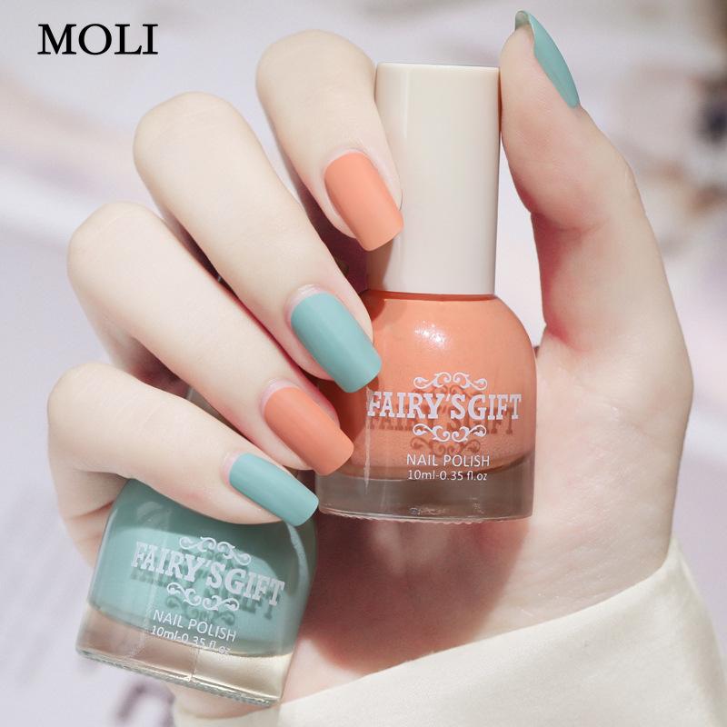 Туманный матовый лак для ногтей Стойкий неотслаивающийся скраб Бесцветная прозрачная эмаль для ногтей без запекания