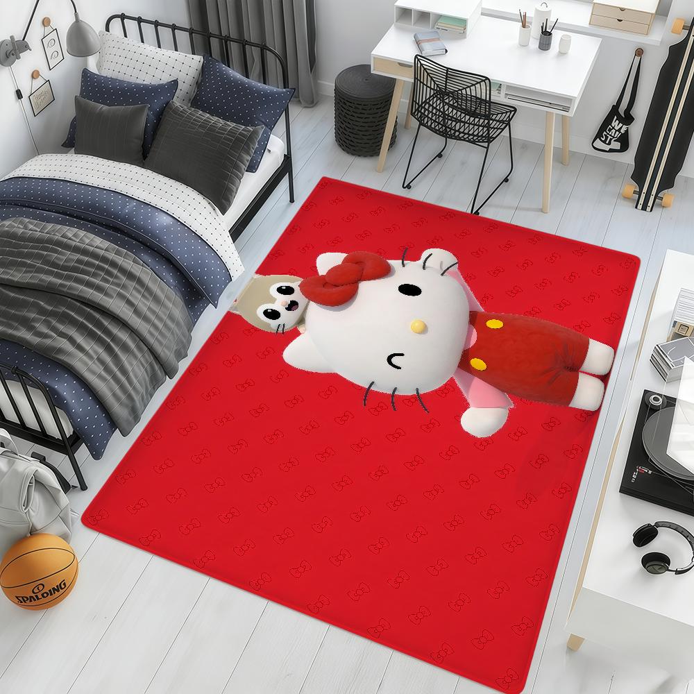 kawaii cat h-Hello k-Kitty cute SRO hogar Bedside Rug Kitchen Bath Floor Mat Hallway Balcony Carpet Entrance Doormat Decor Home