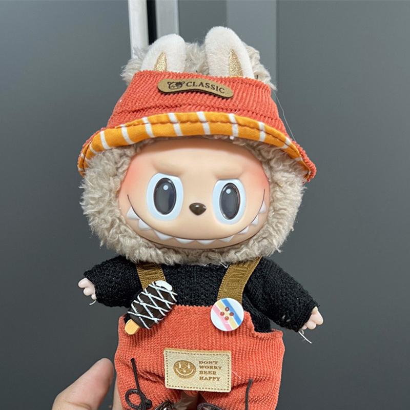 Одежда для мини-кукол, аксессуары для плюшевой виниловой куклы Лабубу, костюм для отдыха, юбка, плюшевая игрушка, одежда, только одежда, детский подарок