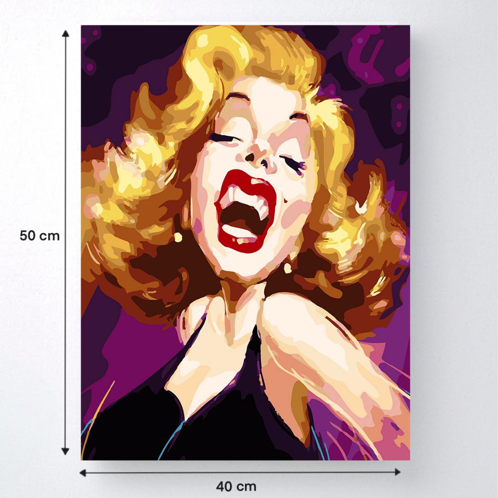 Malowanie Po Numerach Z Ramą Obrazy Do Malowania - Marilyn Monroe 40X50 Cm