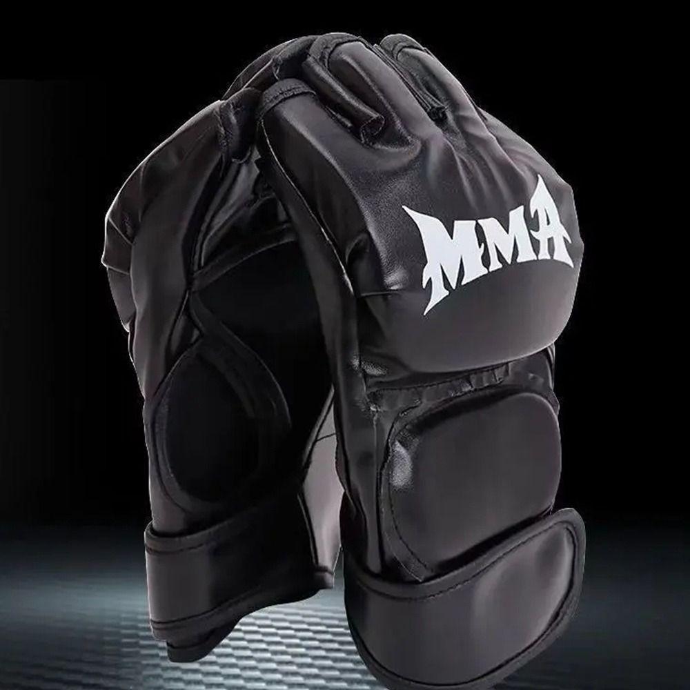 1Pair Professional Training Gloves Kickboxing Gloves for Adult Sanda Boxing UFC Training