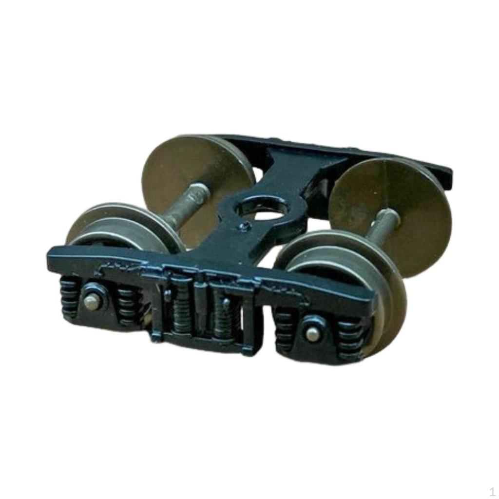 Model Trains Bogie Wheel 0.87inch Inner Width for 2.4cm Gauge Tracks Easily Install Maintenance