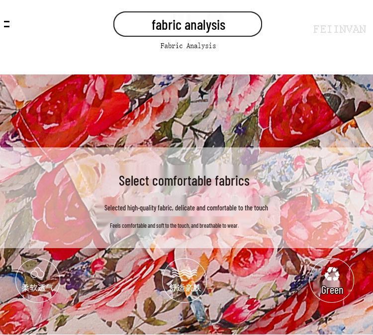 Women's Retro Court Style V-neck Dress with Lace-up Waist, Lantern Sleeves, Floral Print, and Large Hem - 2026 Collection