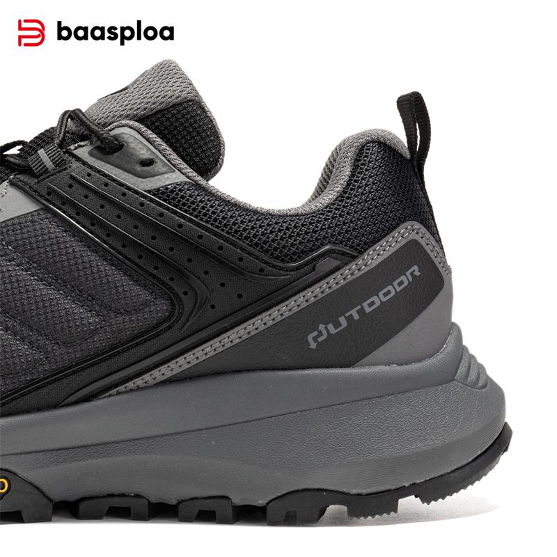BAASPLOA Мужская уличная обувь Осенняя мужская спортивная обувь для походов на открытом воздухе Нескользящая износостойкая мужская брендовая качественная мужская обувь для походов на открытом воздухе