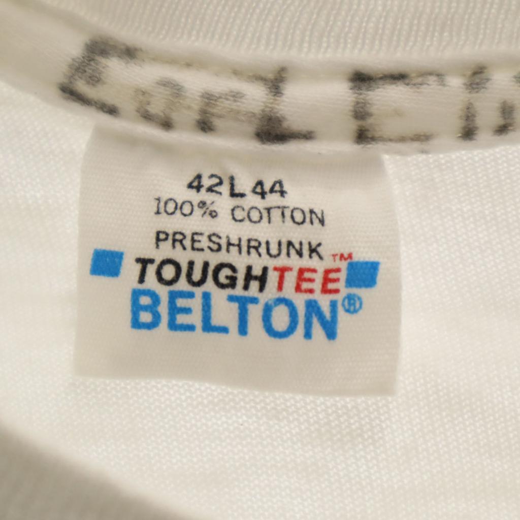 BELTON 90s Old Racing Frames Short sleeve T-shirt L white Single stitch Men's Used