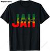 2024 New Rasta Reggae One Love Retro Vintage Sunset Jamaica Vacation Tshirt Womens Round Neck Short Sleeved Top