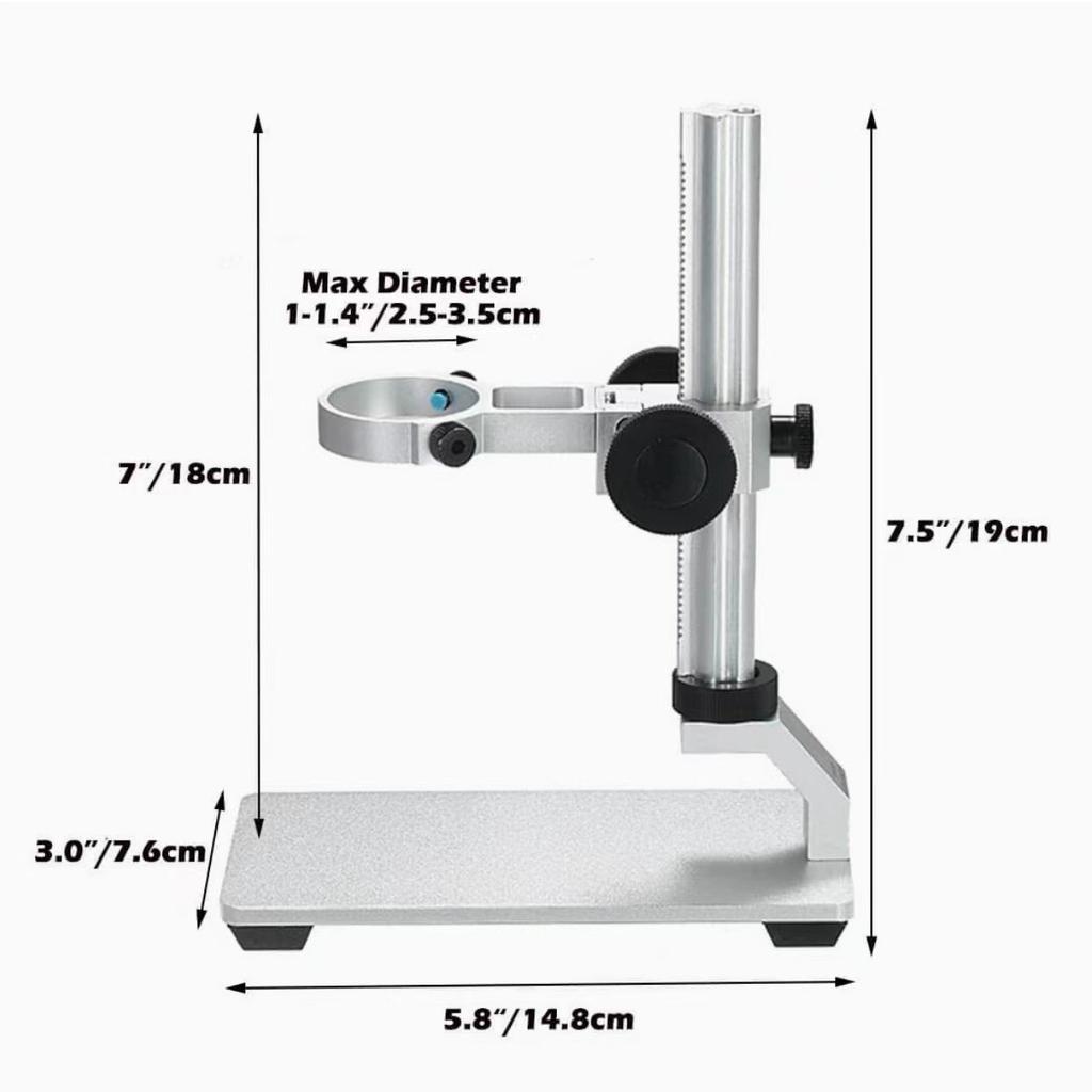 Кронштейн микроскопа из алюминиевого сплава, Металлические регулируемые аксессуары для кронштейна, Высококачественные и точные