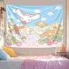 Bohemian Style Sanrio MultiCharacter Tapestry Vibrant Printed Wall Hanging Backdrop Decor for Living Room Bedroom Home