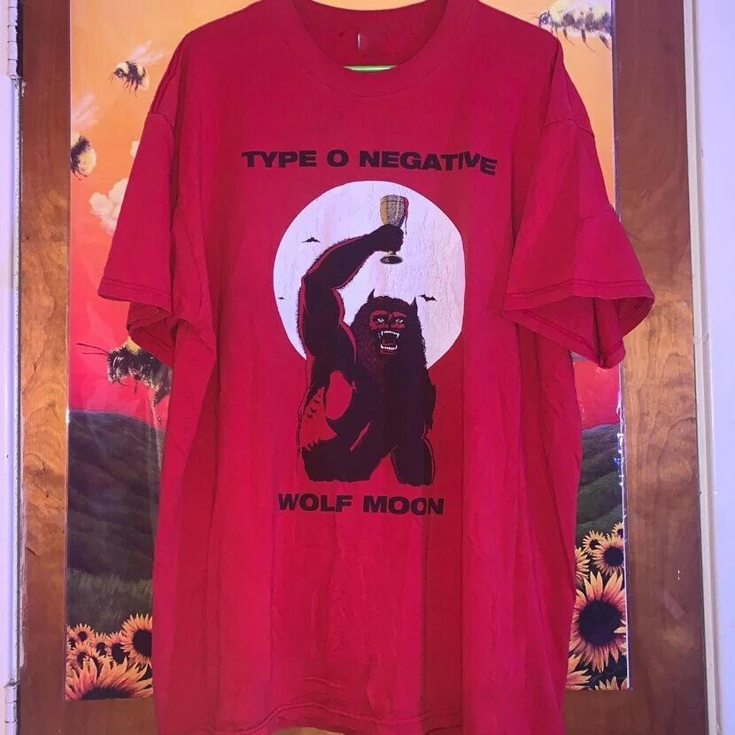 Винтажная футболка Type O Negative с волком Луны, унисекс, размер S-5XL, DO0122