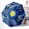 1pc Starry Night Automatic Folding Umbrella, Heavy-Duty 8-Rib Construction, Perfect for Everyday yy251114121