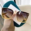 Luxurious Little Fragrance Female Large Frame Sunglasses Tik Tok Xiaohongshu Fashion Trend UV Sunglasses.