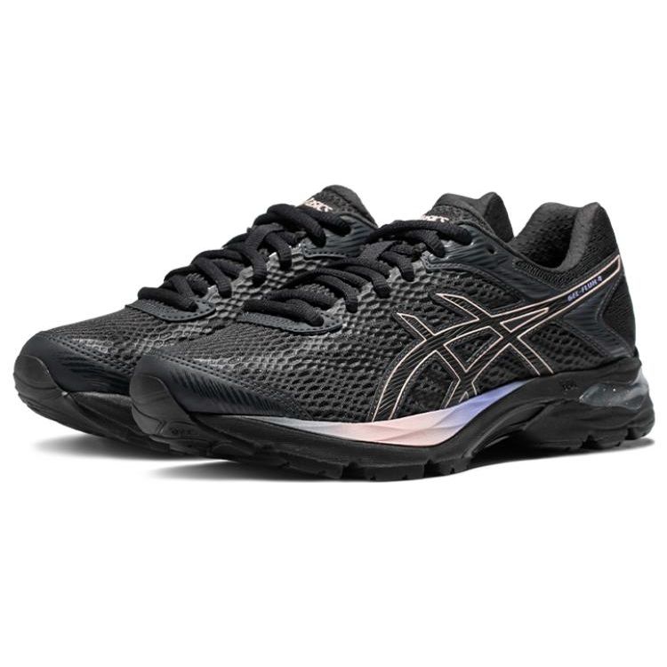 Asics Gel-Flux 4 Удобная сетка Синтетическая кожа Прочные Дышащие Низкие Повседневные Кроссовки для бега Женские кроссовки Черные 1012A523-004