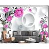 Wallpaper 3d Rose Circle Murals Living Room Bedroom Background Wall Murals Home Decor